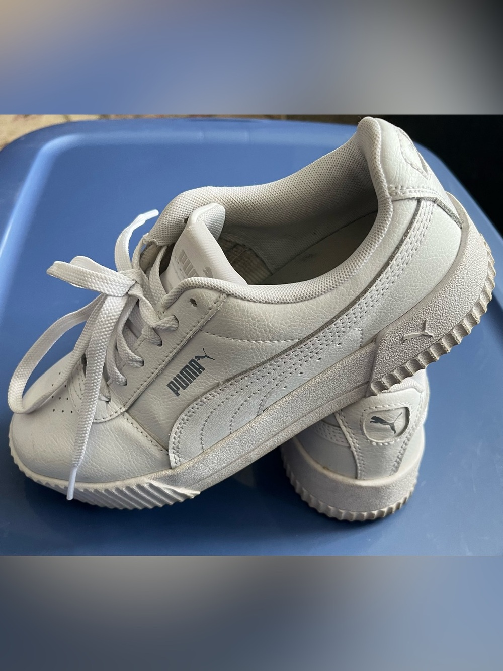 Puma Men's White Low-Top Casual Sneakers